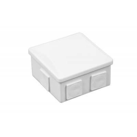 Kutija razvodna nadžbukna 80x80x40mm 6 uvoda bijela S-BOX 036B