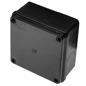 Kutija razvodna nadžbukna 100x100x50mm crna S-BOX 116C