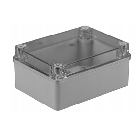 Kutija razvodna nadžbukna 150x110x70mm siva sa prozirnim poklopcem S-BOX 316-P