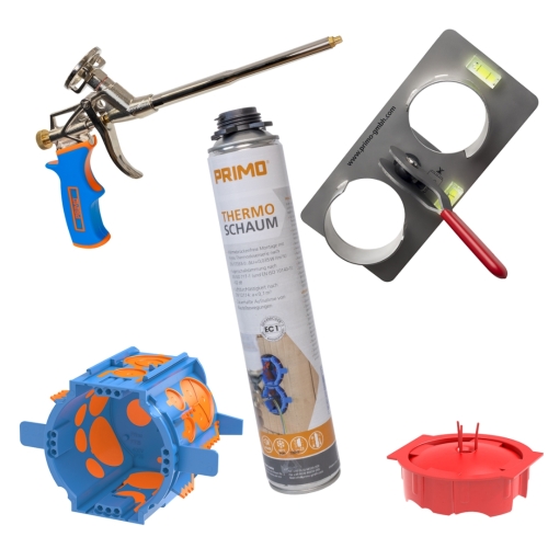 SET THERMO kutije, poklopci, pjena, pištolj i šablona 82mm THDS-70-S4 PRIMO P726S4