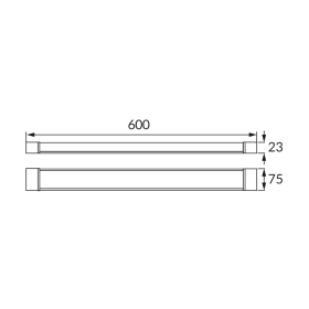 Linearna svjetiljka 10W-15W-20W 3CCT 2720lm IP20 bijela 04533