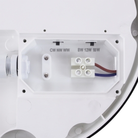 Stropna svjetiljka 8/12/18W 3CCT fi210mm IP65 hermetički zatvorena MARINA bijela okrugla 05024