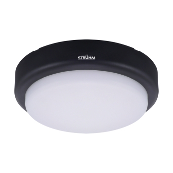 Stropna svjetiljka 8/12/18W 3CCT fi210mm IP65 hermetički zatvorena MARINA crna okrugla 05025