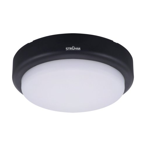 Stropna svjetiljka 8/12/18W 3CCT fi210mm IP65 hermetički zatvorena MARINA crna okrugla 05025