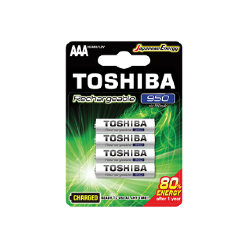 Baterija punjiva Toshiba AAA 950mAh 4kom/pak 00156691