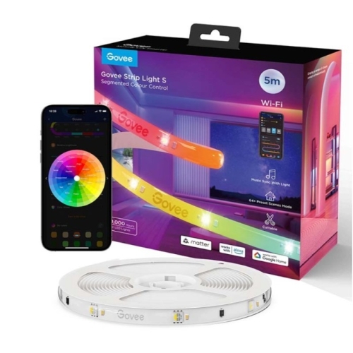 LED set Govee RGBIC Basic S, Wi-Fi, Bluetooth, IP 65, 5 m