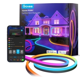 LED traka Govee neon vanjska, RGBIC, Wi-Fi, Bluetooth, IP67, 10 m