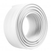 Kabel koaksijalni RG6U CCS 1mm 15m bijeli VAYOX PCC-15