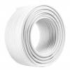 Kabel koaksijalni RG6U CCS 1mm 20m bijeli VAYOX PCC-20