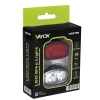 Set svjetala za bicikle prednje 2*LED + stražnje 12*LED VA0155