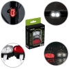 Set svjetala za bicikle prednje 2*LED + stražnje 12*LED VA0155