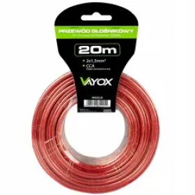 Audio kabel CCA 2x1,50mm 20m VAYOX VA0222-20