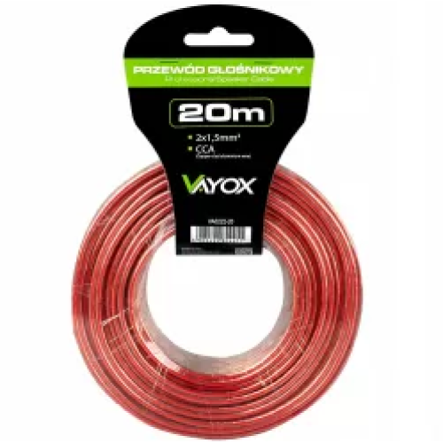 Audio kabel CCA 2x1,50mm 20m VAYOX VA0222-20
