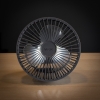 Ventilator stolni 2W s baterijom i svjetiljkom 6xSMD sivi Vayox VA0337G