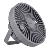 Ventilator stolni 2W s baterijom i svjetiljkom 6xSMD sivi Vayox VA0337G