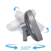 Ventilator stolni 2W s baterijom i svjetiljkom 6xSMD sivi Vayox VA0337G