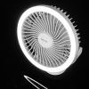 Ventilator stolni 3W s baterijom i svjetiljkom 48xSMD bijeli Vayox VA0338W