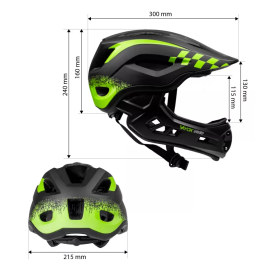 Kaciga biciklistička M crna Enduro VAYOX  VA0421BM