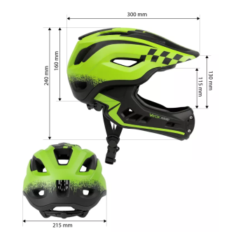 Kaciga biciklistička M zelena Enduro VAYOX VA0421GM