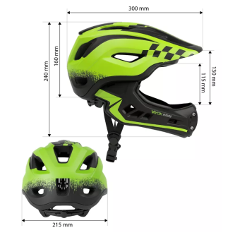Kaciga biciklistička S zelena Enduro VAYOX VA0421GS