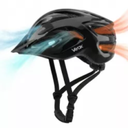 Kaciga biciklistička sa LED svjetlom M crna VAYOX VA0425BGM