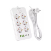 Prenosiva utičnica 6xSchuko sa prekidačem 10A, 3xUSB-A, 3xUSB-C, bijela, kabel 2m VA0465W-2 Prenosiva utičnica 6xSchuko sa prekidačem 10A, 3xUSB-A, 3xUSB-C, bijela, kabel 2m VA0465W-2