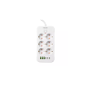 Prenosiva utičnica 6xSchuko sa prekidačem 10A, 3xUSB-A, 3xUSB-C, bijela, kabel 2m VA0465W-2 Prenosiva utičnica 6xSchuko sa prekidačem 10A, 3xUSB-A, 3xUSB-C, bijela, kabel 2m VA0465W-2