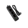 Prenosiva utičnica 3xSchuko sa prekidačem 10A, 2xUSB-A, 1xUSB-C, crna, kabel 3m VA0467B-3 Prenosiva utičnica 3xSchuko sa prekidačem 10A, 2xUSB-A, 1xUSB-C, crna, kabel 3m VA0467B-3