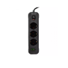 Prenosiva utičnica 3xSchuko sa prekidačem 10A, 2xUSB-A, 1xUSB-C, crna, kabel 3m VA0467B-3 Prenosiva utičnica 3xSchuko sa prekidačem 10A, 2xUSB-A, 1xUSB-C, crna, kabel 3m VA0467B-3