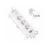 Prenosiva utičnica 3xSchuko sa prekidačem 10A, 2xUSB-A, 1xUSB-C, bijela, kabel 1,5m VA0467W-1,5 Prenosiva utičnica 3xSchuko sa prekidačem 10A, 2xUSB-A, 1xUSB-C, bijela, kabel 1,5m VA0467W-1,5