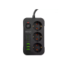 Prenosiva utičnica 3xSchuko sa prekidačem 10A, 3xUSB-A, 3xUSB-C, crna, kabel 2m VA0468B-2 Prenosiva utičnica 3xSchuko sa prekidačem 10A, 3xUSB-A, 3xUSB-C, crna, kabel 2m VA0468B-2