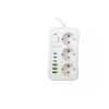Prenosiva utičnica 3xSchuko sa prekidačem 10A, 3xUSB-A, 3xUSB-C, bijela, kabel 3m VA0468W-3 Prenosiva utičnica 3xSchuko sa prekidačem 10A, 3xUSB-A, 3xUSB-C, bijela, kabel 3m VA0468W-3