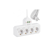 Prenosiva utičnica 4xSchuko sa prekidačem 10A, 2xUSB-A, 2xUSB-C, bijela, kabel 2m VA0469W-2 Prenosiva utičnica 4xSchuko sa prekidačem 10A, 2xUSB-A, 2xUSB-C, bijela, kabel 2m VA0469W-2