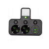 Električni razdjelnik s prekidačem i osvjetljenjem, 2xSchuko utičnice, 2xUSB-A, 1xUSB-C crna VA0471B Električni razdjelnik s prekidačem i osvjetljenjem, 2xSchuko utičnice, 2xUSB-A, 1xUSB-C crna VA0471B