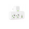 Električni razdjelnik s prekidačem i osvjetljenjem, 2xSchuko utičnice, 2xUSB-A, 1xUSB-C bijelaVA0471W Električni razdjelnik s prekidačem i osvjetljenjem, 2xSchuko utičnice, 2xUSB-A, 1xUSB-C bijelaVA0471W