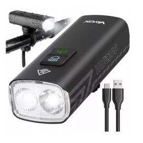 Svjetlo za bicikl prednje 2XP8 LED 2200lm 4500mAh punjivo VAYOX VAF2200