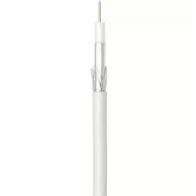Kabel koaksijalni RG6U CCS 1mm 100m bijeli VAYOX PCC-100