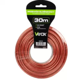 Audio kabel CCA 2x1,50mm 30m VAYOX VA0222-30