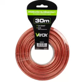 Audio kabel CCA 2x1,50mm 30m VAYOX VA0222-30