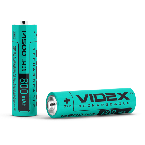 Lithium-ion baterija VIDEX 14500 800mAh without protection bulk/1pc 14500/800/BULK1/3.7V