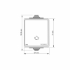 Vanjsko zvono za vrata IP65 Siva VIDEX BINERA VF-BNW11DB-G Vanjsko zvono za vrata IP65 Siva VIDEX BINERA VF-BNW11DB-G
