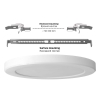 Panel LED 2u1 nadgradno/ugradni okrugli VIDEX DL6R 18W 3000K-4000K-65000K 220V bijelo Panel LED 2u1 nadgradno/ugradni okrugli VIDEX DL6R 18W 3000K-4000K-65000K 220V bijelo