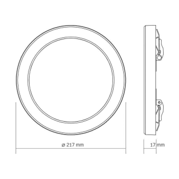 Panel LED 2u1 nadgradno/ugradni okrugli VIDEX DL6R 18W 3000K-4000K-65000K 220V bijelo 
