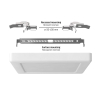 Panel LED 2u1 nadgradno/ugradni kvadratni VIDEX DL6S 12W 3000K-4000K-65000K 220V bijelo Panel LED 2u1 nadgradno/ugradni kvadratni VIDEX DL6S 12W 3000K-4000K-65000K 220V bijelo