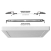 Panel LED 2u1 nadgradno/ugradni kvadratni VIDEX DL6S 18W 3000K-4000K-65000K 220V bijelo Panel LED 2u1 nadgradno/ugradni kvadratni VIDEX DL6S 18W 3000K-4000K-65000K 220V bijelo