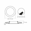 Panel LED ugradbeni okrugli VIDEX-DOWNLIGHT-LED-DLBR-124-Crno-12W-NW Panel LED ugradbeni okrugli VIDEX-DOWNLIGHT-LED-DLBR-124-Crno-12W-NW
