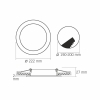Panel LED ugradbeni okrugli VIDEX-DOWNLIGHT-LED-DLBR-184-18W-NW Panel LED ugradbeni okrugli VIDEX-DOWNLIGHT-LED-DLBR-184-18W-NW