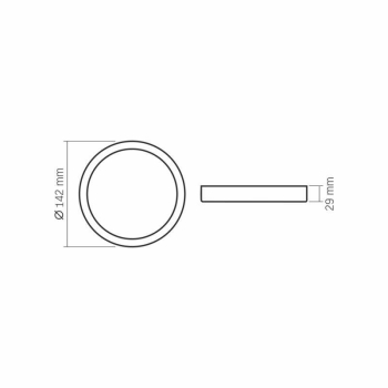 Panel LED nadgradni okrugli VIDEX-DOWNLIGHT-LED-DLRS-12W-NW 