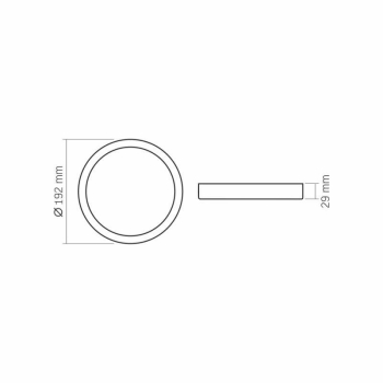 Panel LED nadgradni okrugli VIDEX-DOWNLIGHT-LED-DLRS-18W-NW 