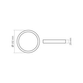 Panel LED nadgradni okrugli VIDEX-DOWNLIGHT-LED-DLRS-Crno-18W-NW 